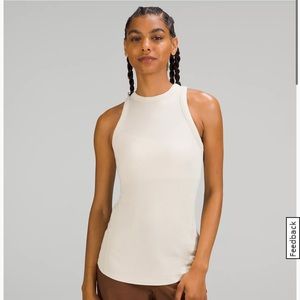 Hold Tight Tank Top- colour: Natural Ivory